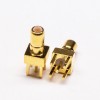 20 piezas PCB montaje SSMB conector hembra recto DIP chapado en oro