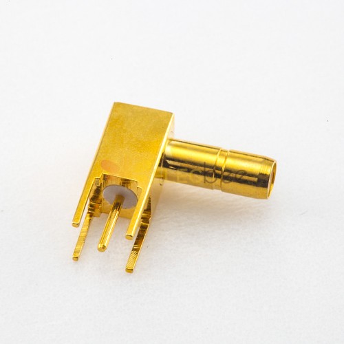 Through Hole SSMB Connector Male Right Angle Solder PCB Mount