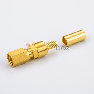 Cable SSMC Connector Female Straight Crimp for RG178/SFF-50-1.0-1 Cable
