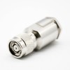 RP TNC Conector Masculino 50Ω RP Cabo 180 Grau Parafuso-Joint grampo Nickel Platin LMR400