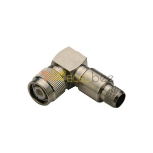 TNC 90 Degree Connector Plug Crimp Type for Cable LMR400/RG8