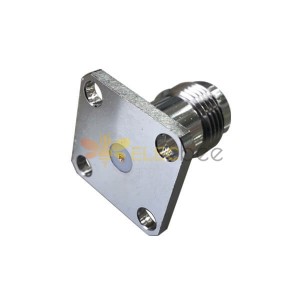 TNC Connector 4Hole Square Flange Sraight Jack for Panel Mount