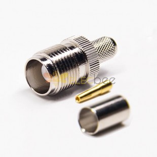TNC Connector Cable 180 Degree Female Crimp Type for Coaxial Cable