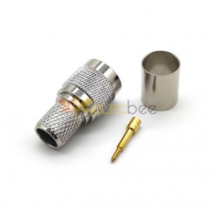 TNC Connector for RG8 Straight Male Crimp Type for Cable LMR400,RG213