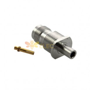 TNC Connector Jack Straight Bulkhead Solder Type for Cable