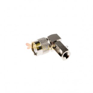 TNC連接器擰式公頭直角50Ω電纜安裝端子RG58 20Pcs