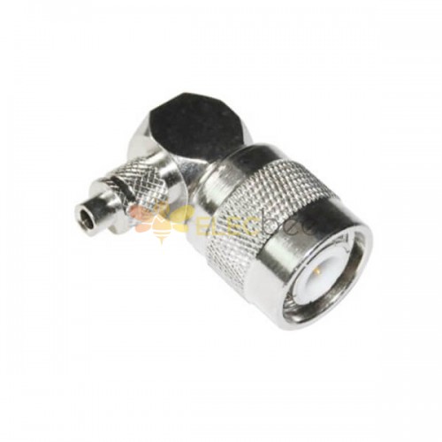 TNC Male Crimp Connector RG6 Angled for Cable RG58/59/174