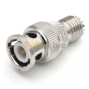 BNC Plug Male to Mini UHF Female Adapter RF Connector Straight Converter