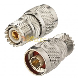 N Plug Male to UHF Jack Female Adapter Straight RF Coaxial Connector
