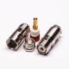 UHF 180 Degree Cable Connector Female Straight with Clamp Type