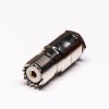 20pcs UHF Cable Female Connector 180° Coaxial with Clamp Type