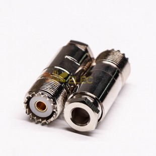 20 piezas conector coaxial hembra UHF tipo abrazadera recta para Cable