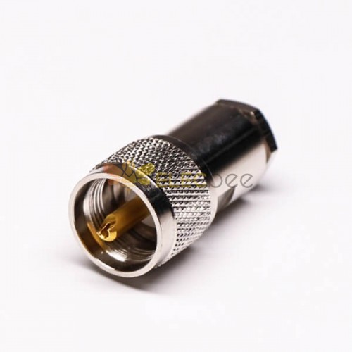UHF Female Connector Straight for Cable Coaxial with Clamp Type