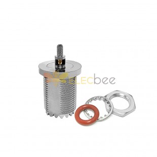 UHF Jack Female Crimp Connector Coaxial with Nut for Cable RG316/RG174