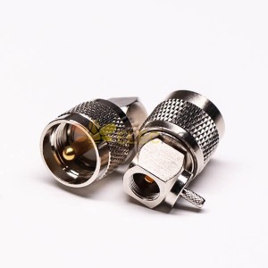 20pcs UHF Male Connector Right Angle Gold Plated with Crimp Type RG179