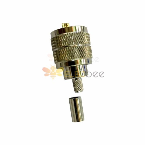 UHF Connector Crimp Type PL 259 Male for Cable LMR195