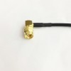 Adapter Cable R/A SMA Male to MCX Male Plug Right Angle Coax Cable RG174 50cm