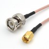 BNC к SMA штекер 50 см RF коаксиальный кабель RG316 Extension