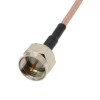 F macho para MCX macho plugue conector RF coaxial RG316 cabo de extensão trançado 50 cm
