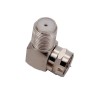 F Plug Male to F Jack Female Right Angle RF Coaxial Connector Adapter