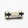 F Plug Male to F Plug Male Straight RF Coaxial Connector Adapter