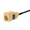 Fakra Beige Code I Jack to Straight Jack Female RG316 RF Cable Assembly Extension 30CM