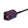 Fakra Claret Violet D Code Jack to Straight Jack Adapter RG316 RF Cable Assembly 30CM