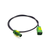 Green Fakra E Female Jack to Fakra Male Plug Extension Cable Assembly 50CM