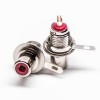 RCA Jack Connector Female Straight Push on Solder Type for Cable