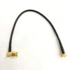 Right Angle SMA Male to MCX Male R/A Jumper Cable Assembly RG174 3 Meters