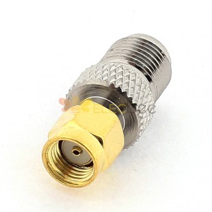 RP-SMA Plug Male to F Jack Female RF Coaxial Connector Adapter