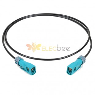 Waterproof Fakra Cable Assembly Z Code Female to Female Jack Water Blue LVDS Radio Universal Extension Cable 0.5 Meter