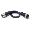 7/8" Series Connector 5 Pin Male to Female Straight Connector With Double ended Cable Over molded Cable 1M UnShielded