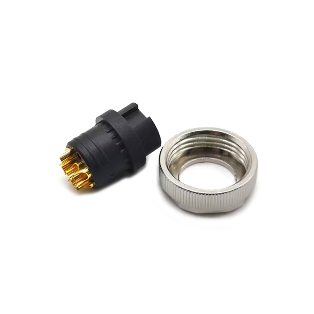 7/8 Conector 6 pin female over molded solder for cable unshielded straight 7/8 conector 6 pin female over molded solder for cabl