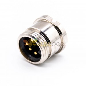 7/8 Panel Receptacle Hex Plug 5 Pin Straight DIP Connector