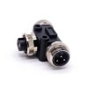 7/8 Splitter 3 Pin 7/8 Plug to 7/8 Dual JackT Type Connector