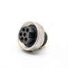 7/8 Connector 6 pin Female Over molded Solder For Cable UnShielded Straight