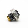 7/8 Connector 6 pin Female Over molded Solder For Cable UnShielded Straight