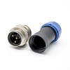 7/8" Series Connector 3 pin Male Straight Site-Assembly Solder For Cable UnShielded