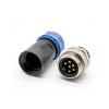M7/8 Field Wireable Connector 5 pin Male Straight UnShielded Plastic PG13.5