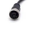 M7/8 Jack 5 Pin Straight 1m 18AWG Single Ended Cable UnShielded Over Molded Cable Connector