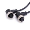 M7/8 R/A Jack to 7/8 R/A Jack Cable Assemblies 4 Pin 1m 18AWG Cable UnShielded