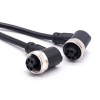 M7/8 R/A Jack to 7/8 R/A Jack Cable Assemblies 5 Pin 1m 18AWG Cable UnShielded Molded Cable Connector