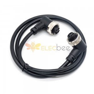 M7/8 R/A-Buchse auf 7/8 R/A-Buchse Kabelbaugruppen 5-poliges 1 m 18 AWG-Kabel Unshielded Molded Cable Connector