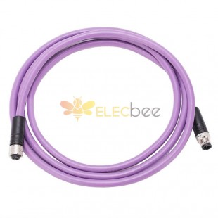 Shielded Can Bus Nmea2000 Cable M12 5 Pin Male To 5 Pin Female 1M