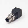 M12 to RJ45 Connector Straight Adapter M12 4 Pin Male to RJ45 Female Socket A Code Waterproof