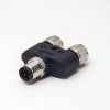 M12 Y Connector 4 Pin Male to Female A Code Unshiled Adaptateur imperméable à l\'eau