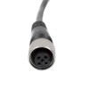 10 Uds. Cables industriales M12 M12 3 pines macho a 5 pines hembra Cable recto 5M AWG22 código A