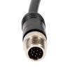 10pcs M12 12 Pin Cable Male Straight Plug Single Ended Electrical Cable 2M AWG26 A Code Shielded