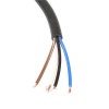 10 Stück M12 4-adrige A-Kodierung gerade Buchse geformt 1,5 m AWG22 PVC schwarzes Kabel einseitig